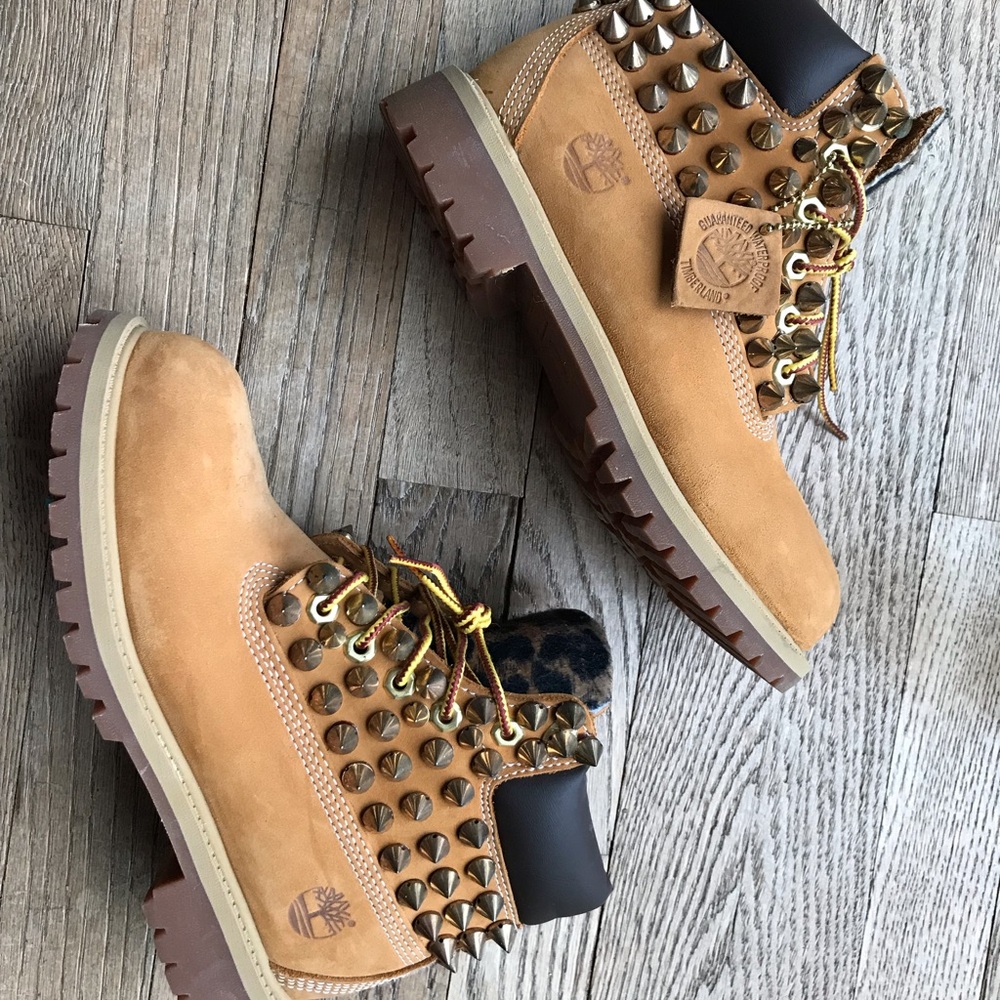 Studded Cheetah Timberland Boots